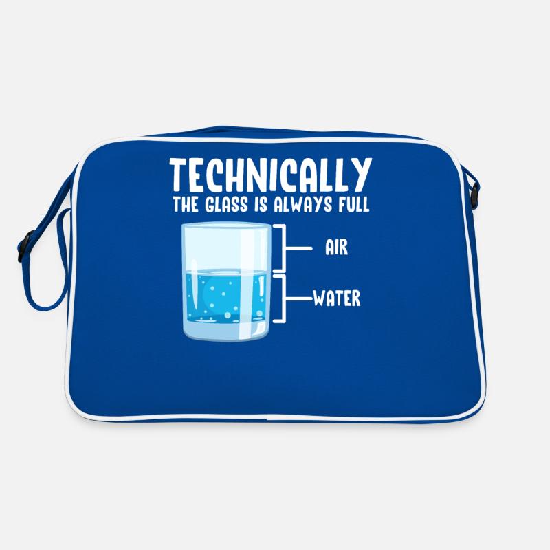 The glass is always full of science Retro Bag