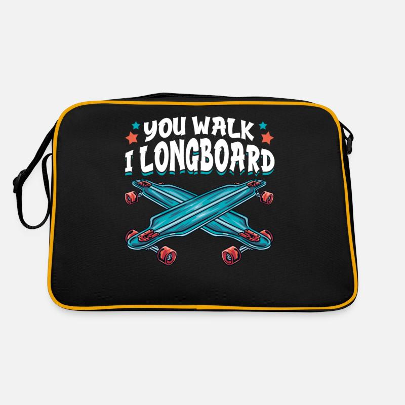You Go I Longboard Drôle de Longboard Sac Retro