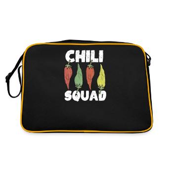 Chili Jalapenos Habaneros Carolina Reaper - Sac Retro - noir/or - Dos