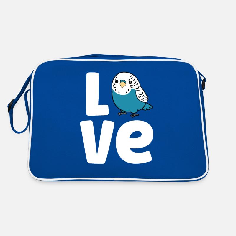Perruche Oiseau Amour Perruche Mignonne Sac Retro