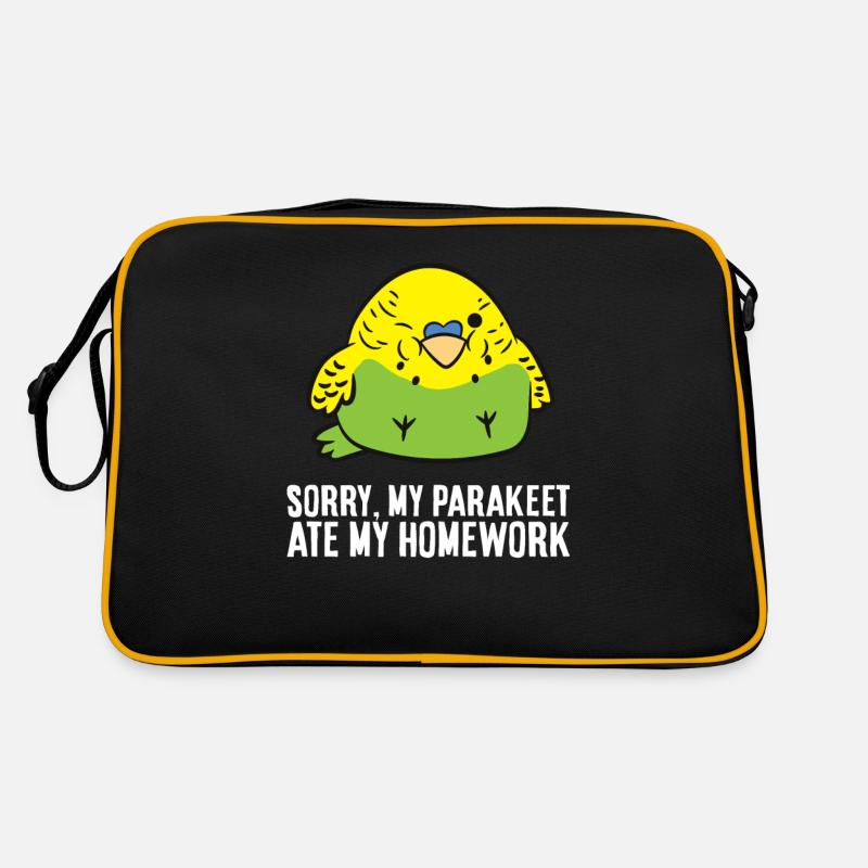 Désolé, ma perruche a mes devoirs Sac Retro