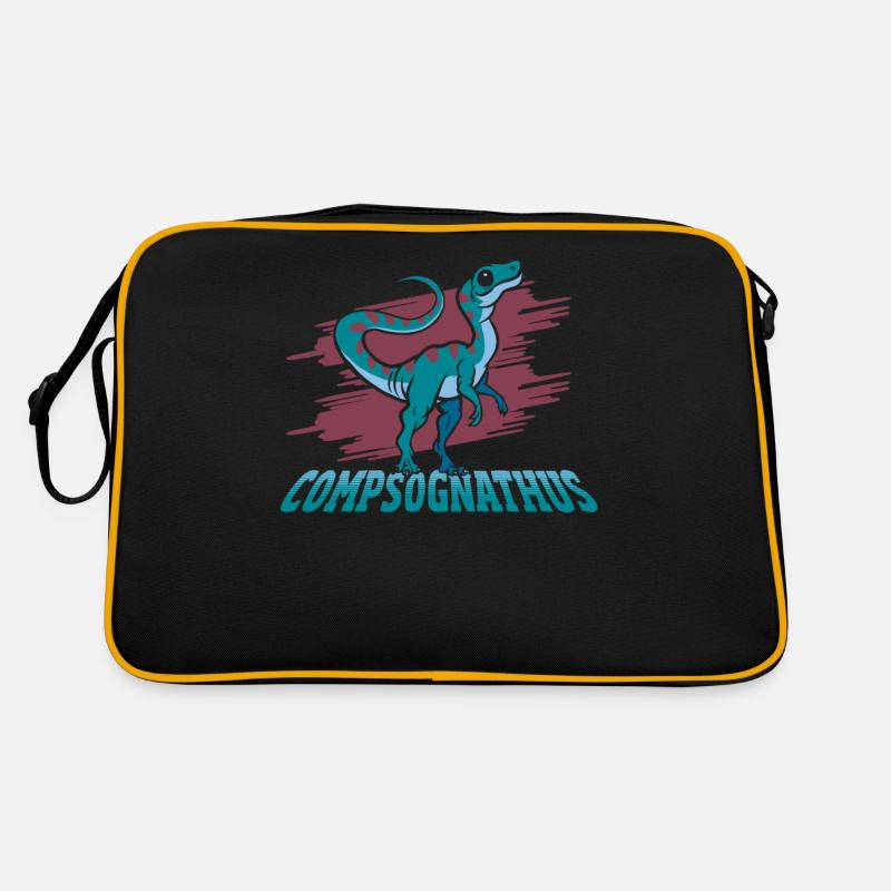 Compsognathus Dinosaur Retro Tasche