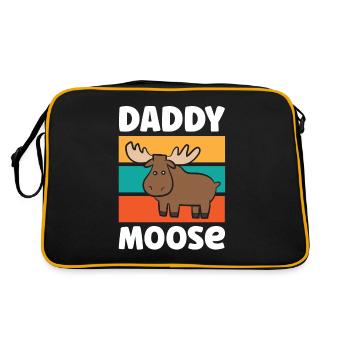 Daddy Moose Matching Moose Papa Moose - Retro Bag - black/gold - Back