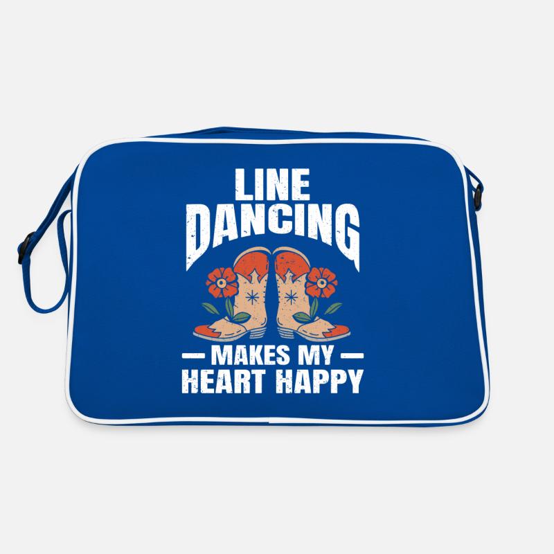 Line Dancing Makes Me Happy Line Dance Retro Bag