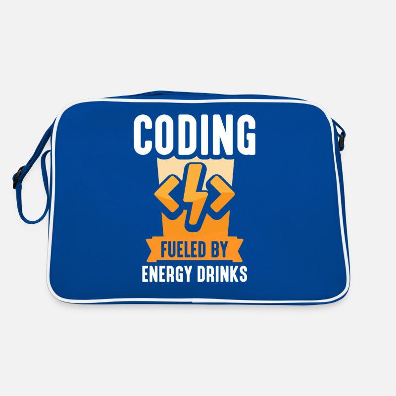 Programmieren Mit Energydrinks Coding Code Coder Retro Tasche
