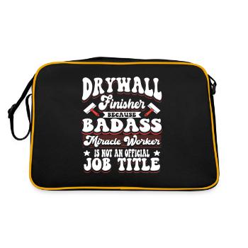 Drywall Miracle Worker Wall Panels - Retro Bag - black/gold - Back