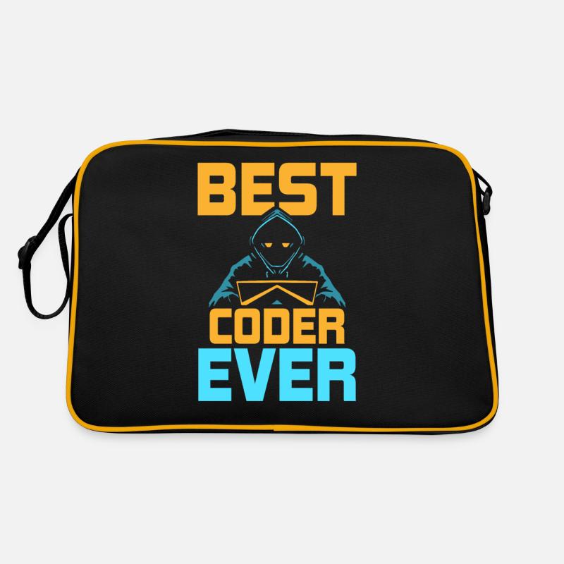 Bester Programmierer Überhaupt Coder Code Coding Retro Tasche
