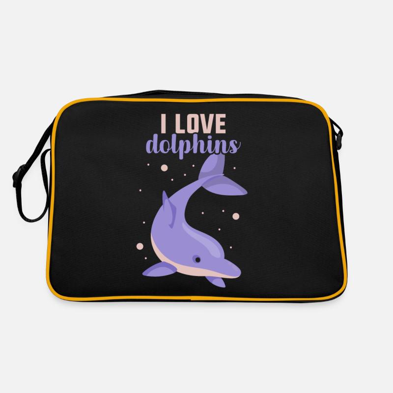 J’adore les dauphins dauphin dauphin dauphin Sac Retro