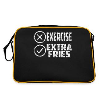 Übung Extra Pommes Exercise Extra Fries Fitness - Retro Bag - black/gold - Back