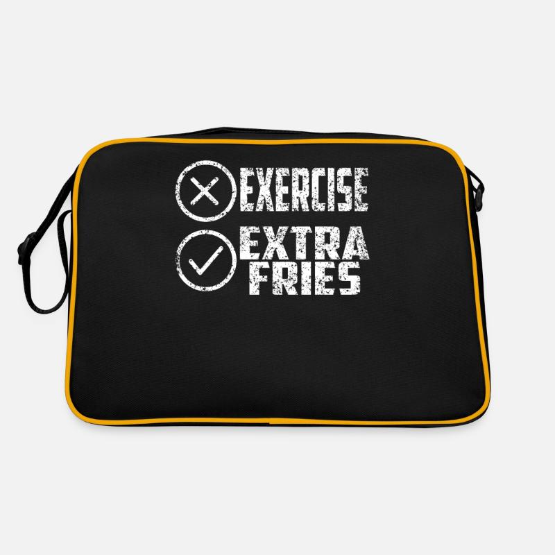 Übung Extra Pommes Exercice Extra Frites Fitness Sac Retro