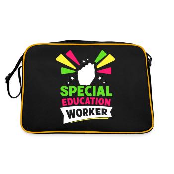 Travailleurs de l’enfance en difficulté Enseignants de l’enfance en difficulté - Sac Retro - noir/or - Dos