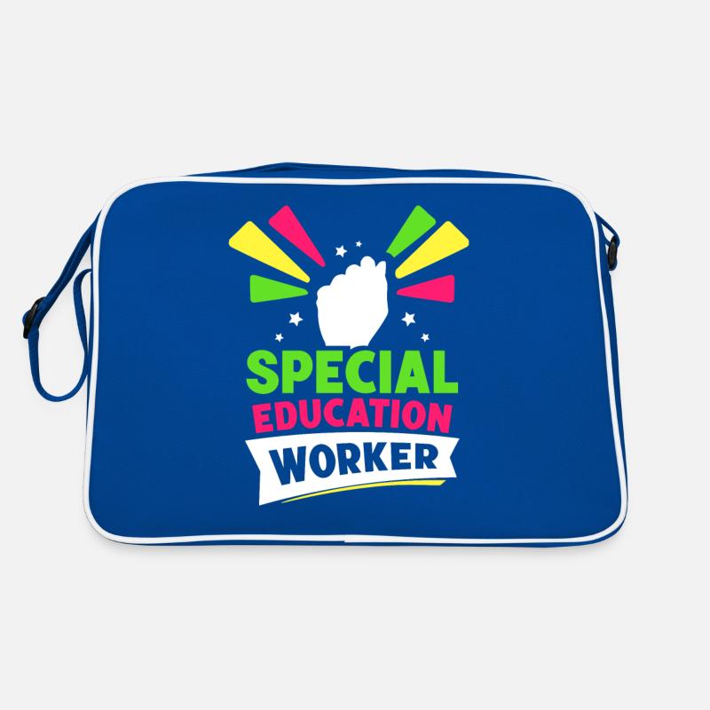 Sonderpädagogik Arbeiter Sonderpädagoge Lehrer Retro Tasche