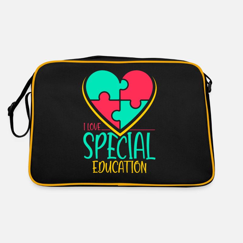 J’adore les enseignants en éducation spécialisée Sac Retro