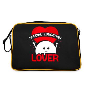 Amoureux de l’enfance en difficulté Enseignant en éducation de l’enfance en difficulté - Sac Retro - noir/or - Dos