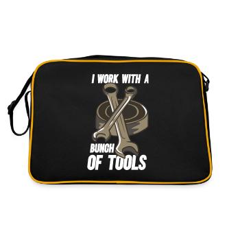 I work with a bunch of tools Automechani - Retro Bag - black/gold - Back