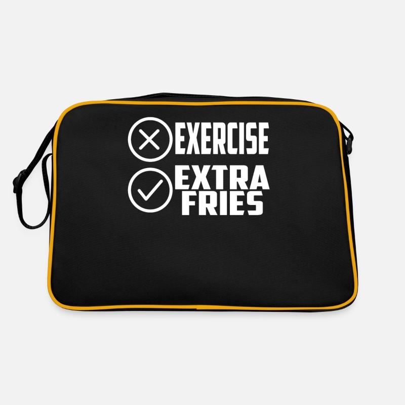 Übung Extra Pommes Exercice Extra Frites Fitness Sac Retro