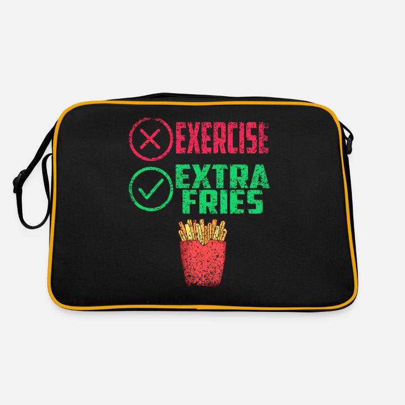 Übung Extra Pommes Exercice Extra Frites Fitness Sac Retro