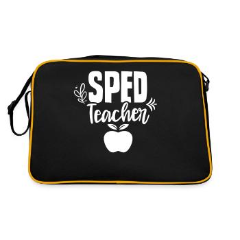 Enseignante en éducation de l’enfance en difficulté Profession de l’éducation de l’enfance en difficulté - Sac Retro - noir/or - Dos