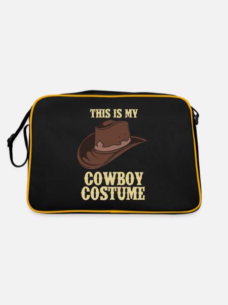 Cowboy Costume Country Western - Retro Bag - black/gold - Back