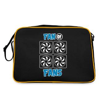 Fan Of Fans Hvac technician Air Conditioning - Retro Bag - black/gold - Back
