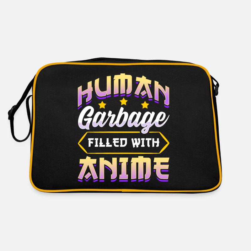 Lustiges Anime Manga Design Human Garbage Retro Tasche