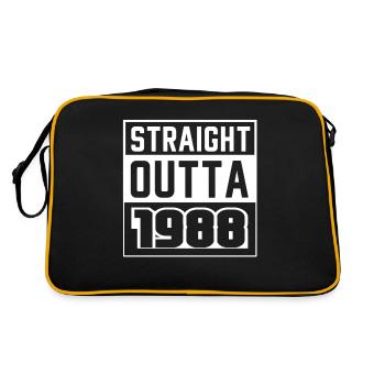 Straight Outta 1988 Birthday 1988 Born 1988 - Retro Bag - black/gold - Back