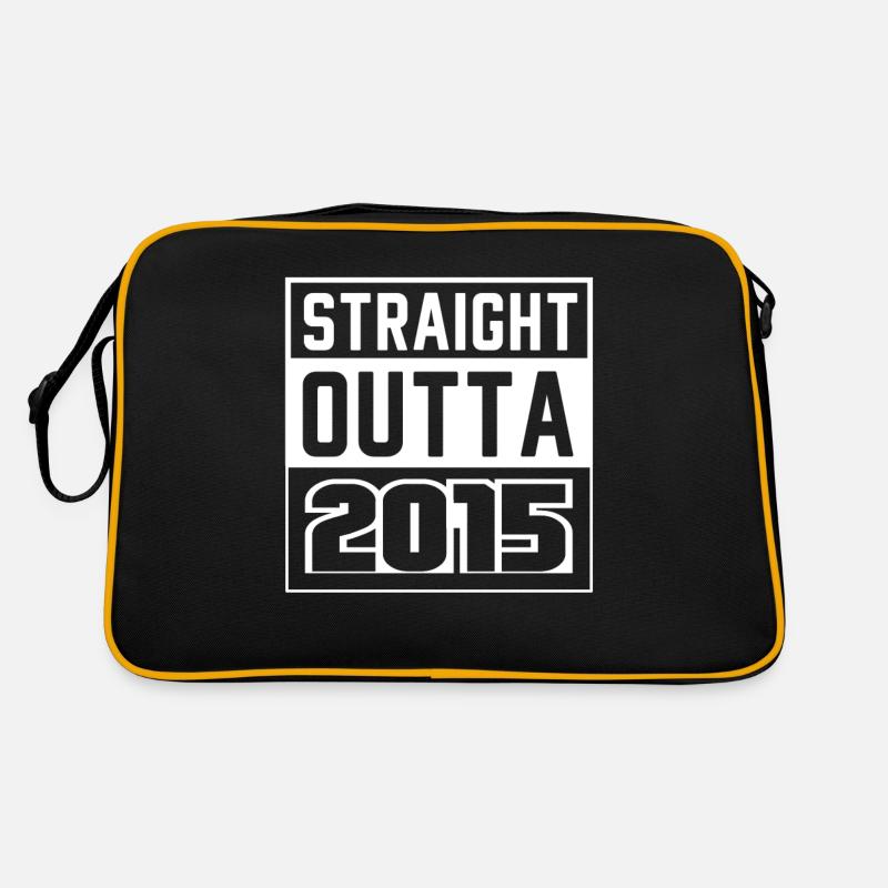 Straight Outta 2015 Birthday 2015 Born 2015 Retro Bag