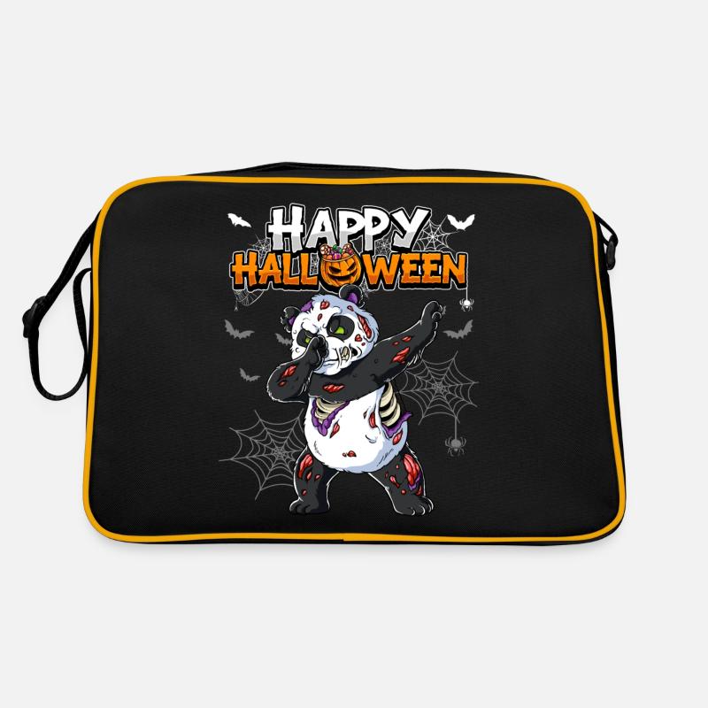 Halloween Panda Zombie Retro Tasche