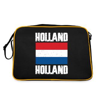 Pays-Bas Cadeau Koningsdag Holland Jersey - Sac Retro - noir/or - Dos
