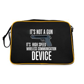 It's A High Speed Wireless Communication Device 3 - Retro Bag - black/gold - Back