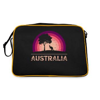 Australia Zoo Pouch Australian Animal Lover - Retro Bag - black/gold - Back