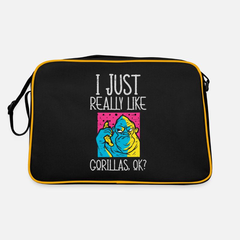 I Just Really Like Gorillas Ok Retro Bag