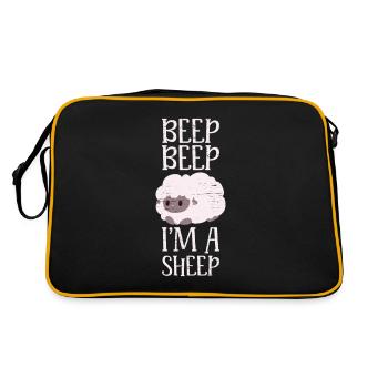 Bip Bip Je suis un troupeau de moutons Élevage Farm Wool - Sac Retro - noir/or - Dos