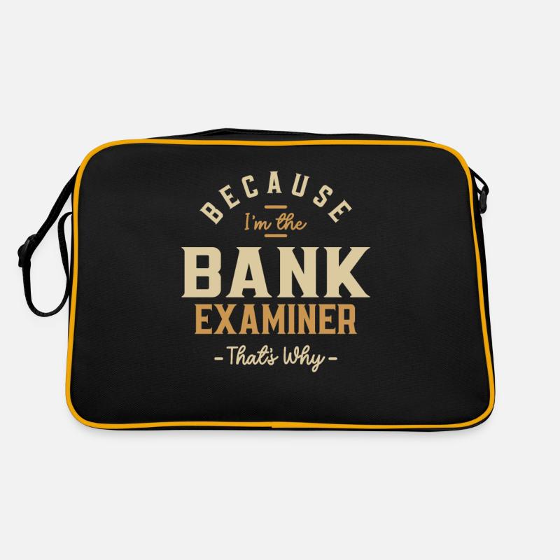 Bankprüfer Job Beruf Geburtstagsarbeiter Retro Tasche