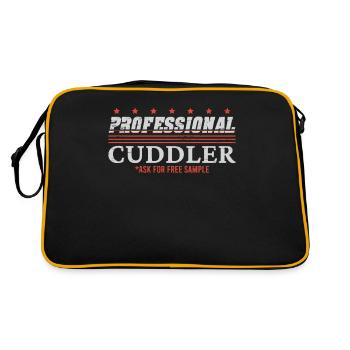 Professional Cuddler Ask For Free Sample - Retro Bag - black/gold - Back