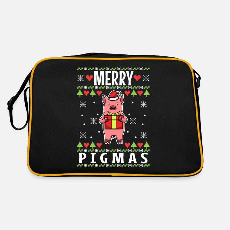 Merry Pigmas - Retro Bag - black/gold