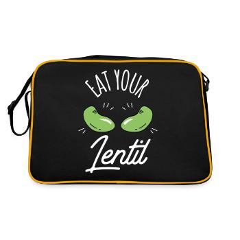 Eat Your Lentils Food Lens Lentil Soup - Retro Bag - black/gold - Back