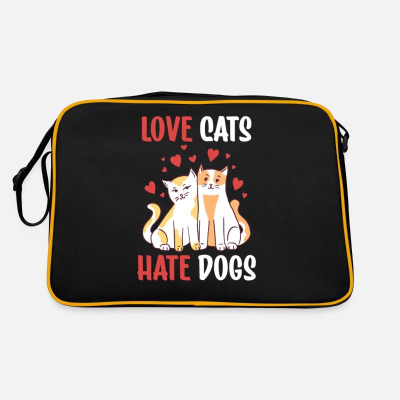 Dear Cats Hate Dogs Cat Pet Lover Retro Bag