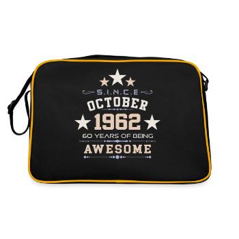 Octobre 1962 - Cadeau du 60e anniversaire. Légende. - Sac Retro - noir/or - Dos