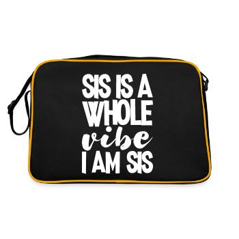 Sis est toute une ambiance, je suis Sis 3 - Sac Retro - noir/or - Dos