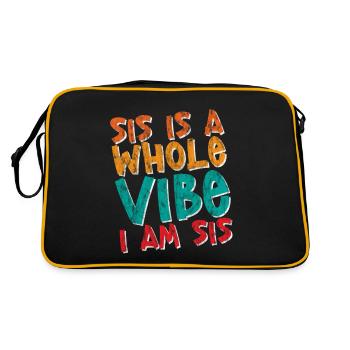 Sis est toute une ambiance, je suis Sis 4 - Sac Retro - noir/or - Dos