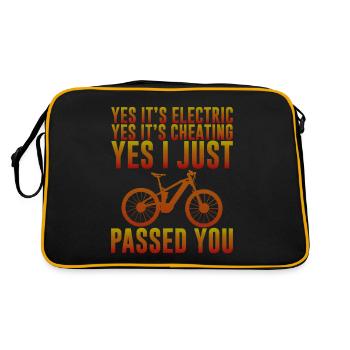 C’est électrique, c’est de la triche, je viens de te dépasser 3 - Sac Retro - noir/or - Dos