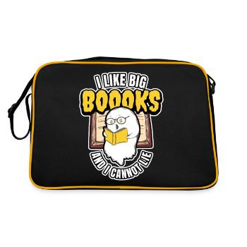 J'aime les gros livres et je ne peux pas mentir - Sac Retro - noir/or - Dos