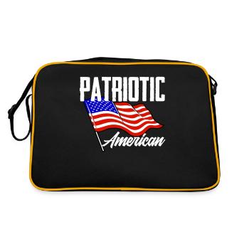 Amérique États-Unis Américain Américain - Sac Retro - noir/or - Dos