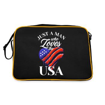 Amérique États-Unis Américain Américain - Sac Retro - noir/or - Dos