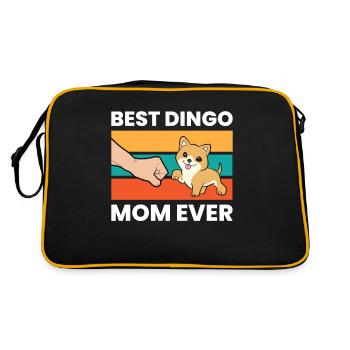 Australian Dingo Dog Mama Best Dingo Mom Ever - Retro Bag - black/gold - Back