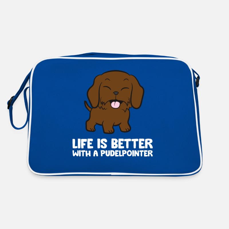 Life Is Better With A Pudelpointer Dog Retro Tasche