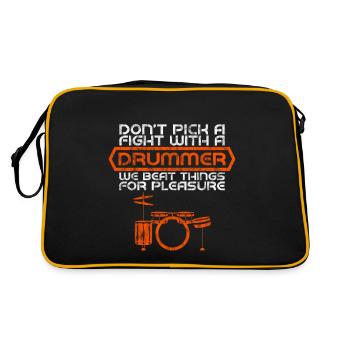 Ne choisissez pas un combat avec un batteur 4 - Sac Retro - noir/or - Dos