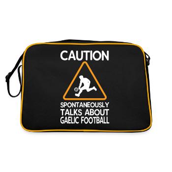 Parlez de football gaélique - Sac Retro - noir/or - Dos