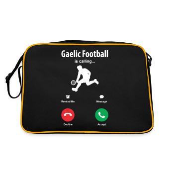 Le football gaélique appelle - Sac Retro - noir/or - Dos